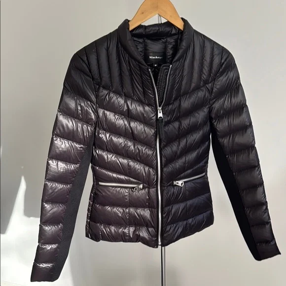 NWOT Mackage Petra Short Down Black Quilted Women's Jacket Size Small Coat - Picture 7 of 14